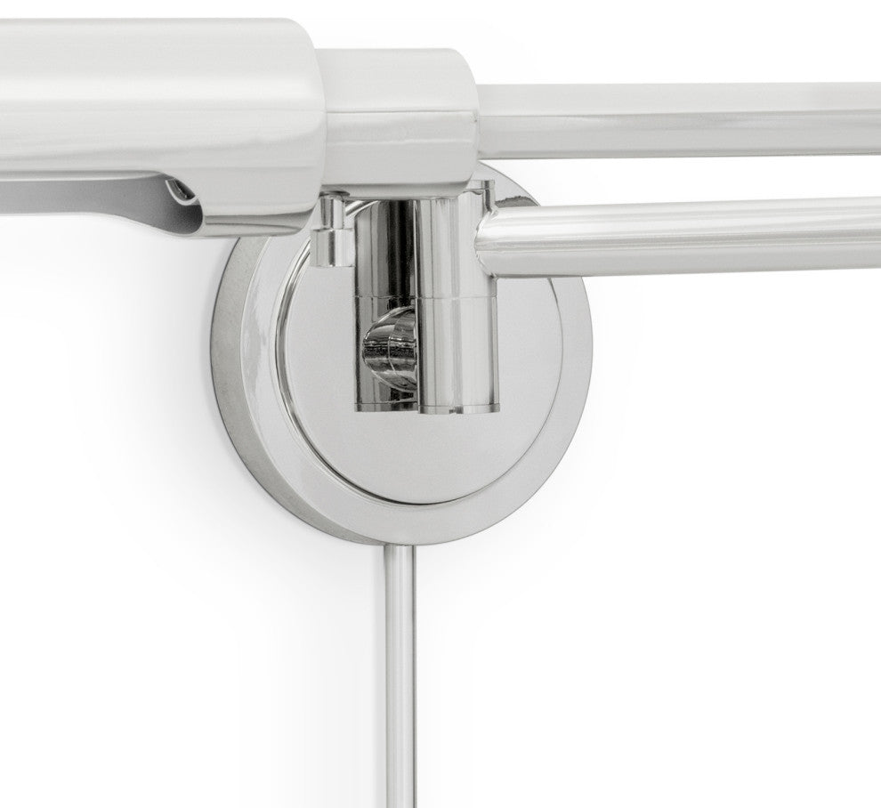 Regina Andrew Noble Swing Arm Task Sconce/Polished Nickel