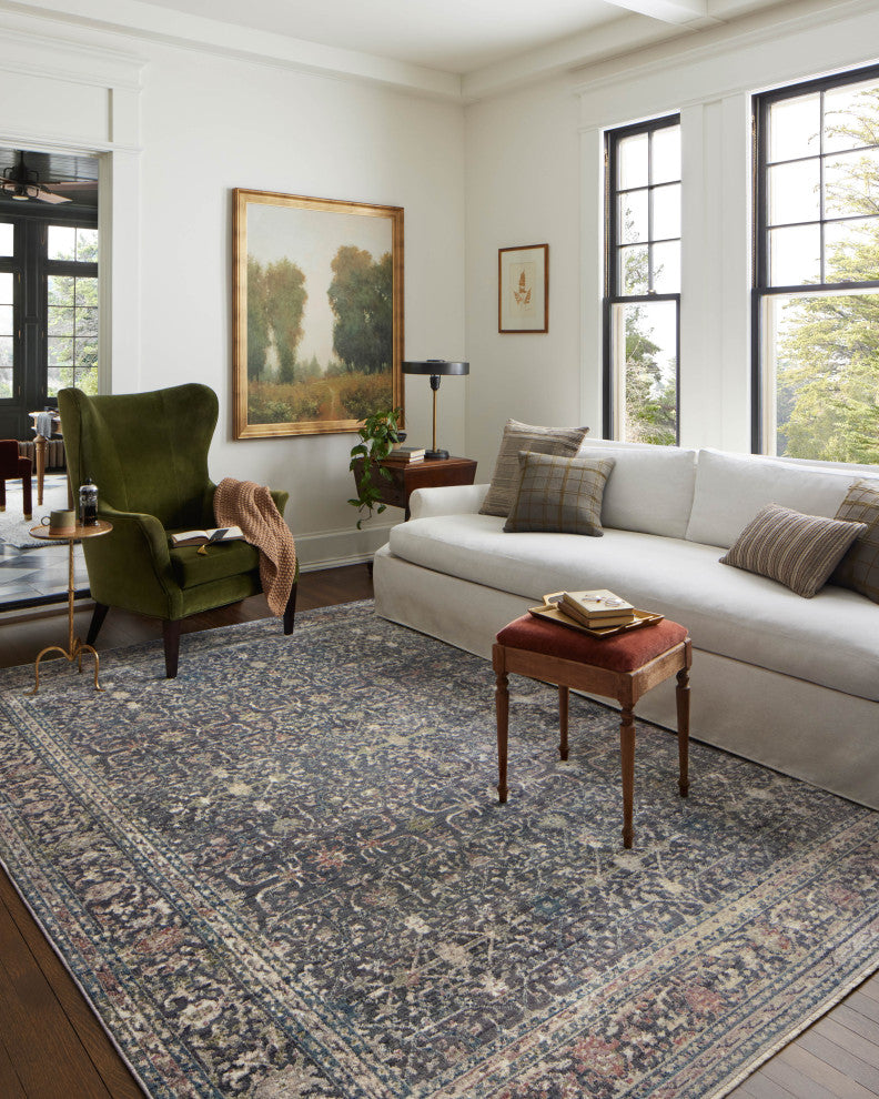 Jean Stoffer x Loloi Bradbury Midnight/ Multi 3'-7" x 5'-7" Accent Rug