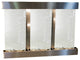 Olympus Falls Water Fountain, Silver Mirror, Stainless Steel, Square