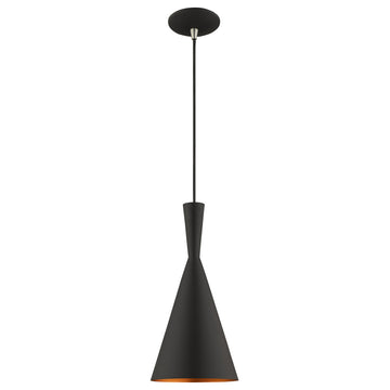 Livex Lighting 41185 Waldorf 7"W Mini Pendant - Black