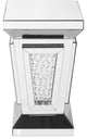 15" Crystal End Table, Clear Mirror Finish