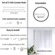 Bundle 2 Cafe Curtain Rods and 4 Self Adhesive Hooks, White, 12" to 16"