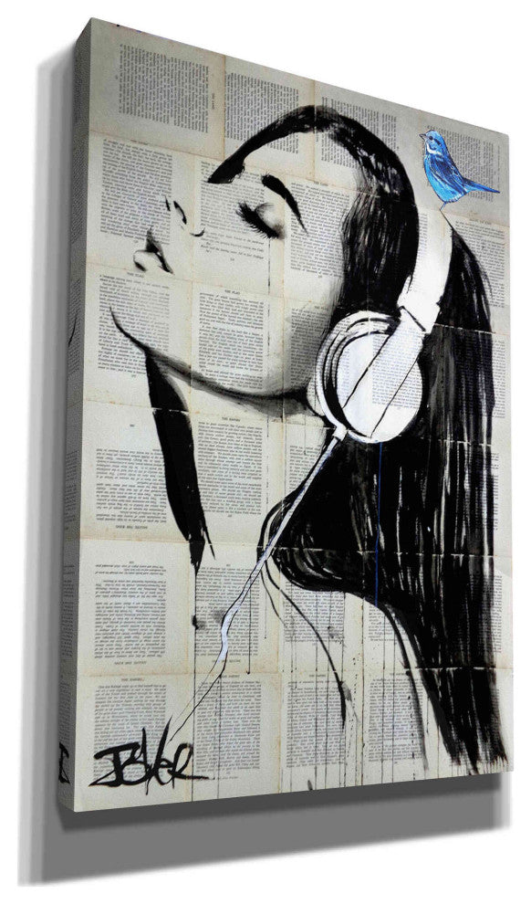 Epic Graffiti "Big Audio" by Loui Jover, Giclee Canvas Wall Art, 18"x26"