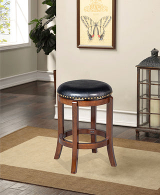 Cordova Backless Swivel Stool, Cappuccino