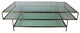 Clear Glass Triple Layered Coffee Table