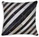HomeRoots 18" x 18" x 5" Fabulous Chocolate And Torino Kobe Cowhide Pillow