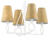 Pendelton 4-Light Chandelier White Plaster