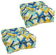 19" Squared Outdoor Tufted Dining Chair Cushions, Set of 4, Resort Cornsilk