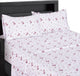 Zahra 100% Cotton Printed Sateen Bed Sheet Set, Full