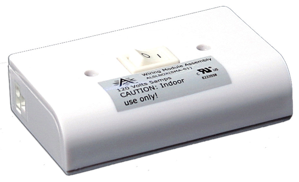 Xenon 120 Volt Puck Slim-Line Hardwire Box, Two Molex Outlets, On/Off Switch