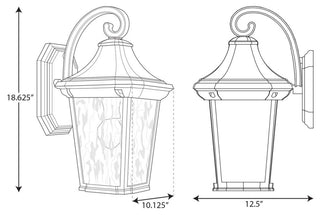 Marquette Collection 1-Light Large Wall Lantern with DURASHIELD