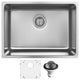 Karran NC-425 23" Undermount Single Bowl Stainless Steel Kitchen Sink