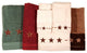 Embroidered Star Towel Set, Cream, 3 Piece