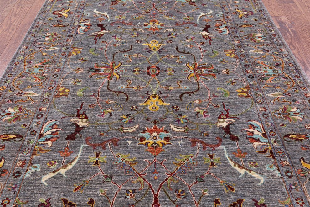 5' 8" X 8' 1" Persian Tabriz Hand Knotted Wool Rug Q7518