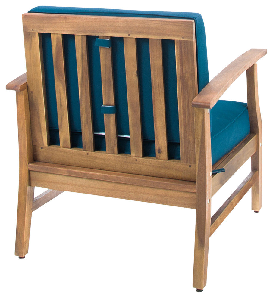 Abena Outdoor Acacia Wood Club Chair