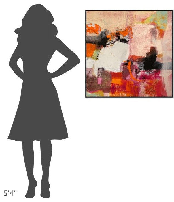 "Colors of Summer II" Framed Canvas Giclee by Arthur Pima, 31x31"