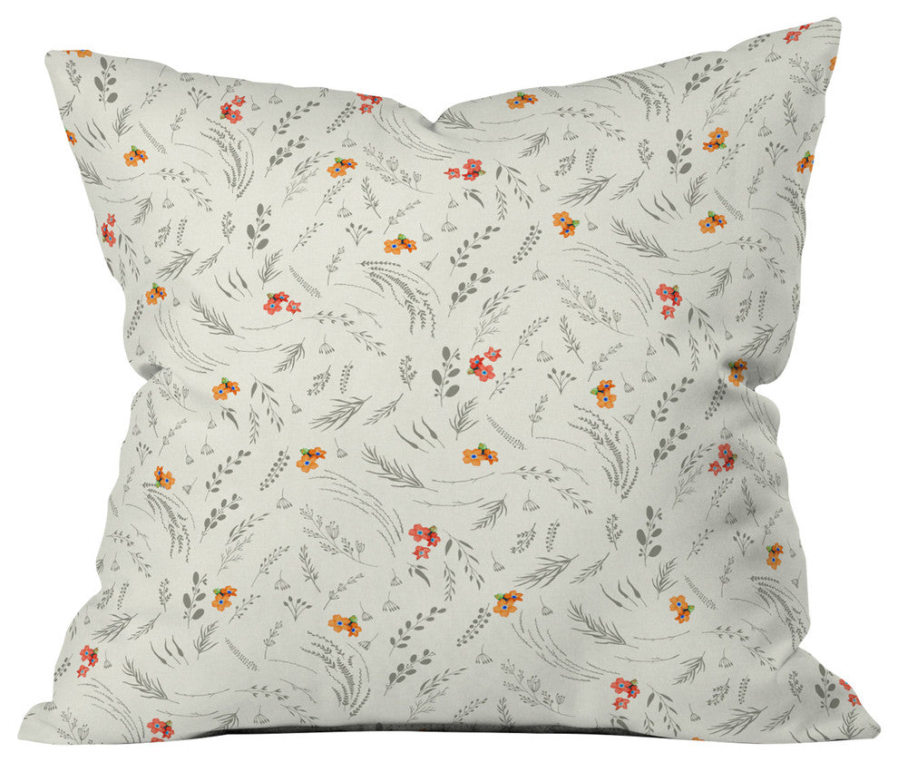 Iveta Abolina Caramel Cream Throw Pillow, 18"x18"