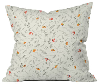 Iveta Abolina Caramel Cream Throw Pillow, 18"x18"