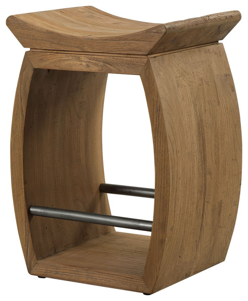 Uttermost Connor Modern Wood Counter Stool 24988