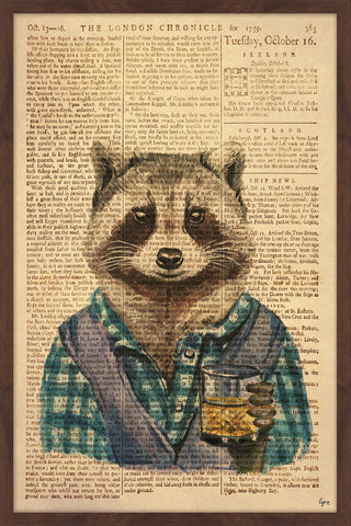 "Scotch Time II" Framed Painting Print, 12"x18"