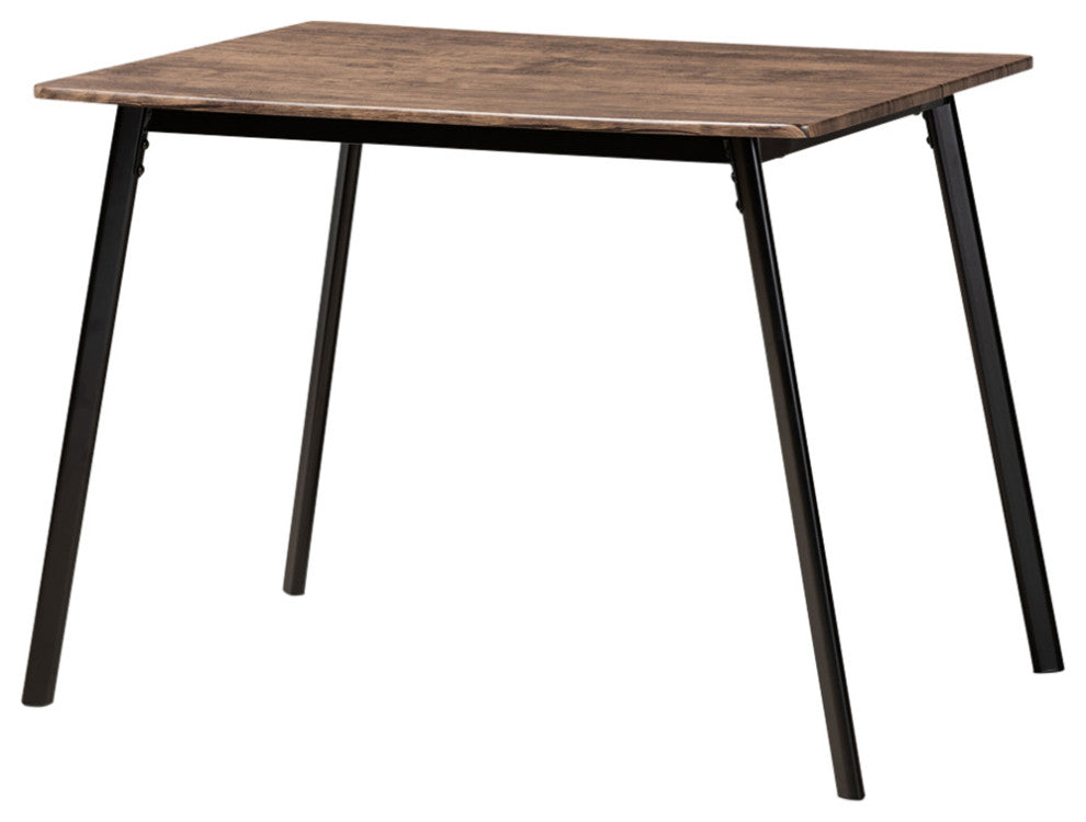 Mardell Mid-Century Dining Table, Black