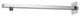 1/2" Ips X 16" Square 90-Degree Rain Arm With Flange In Polished Chrome