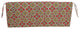 54"X19" Patterned Outdoor Spun Polyester Bench Cushion, Adonis Jewel