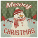 "Retro Christmas VII Merry Christmas" Paper Print by Janelle Penner, 20"x20"
