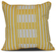 Beach Blanket, Stripe Print Outdoor Pillow, Yellow, 16"x16"