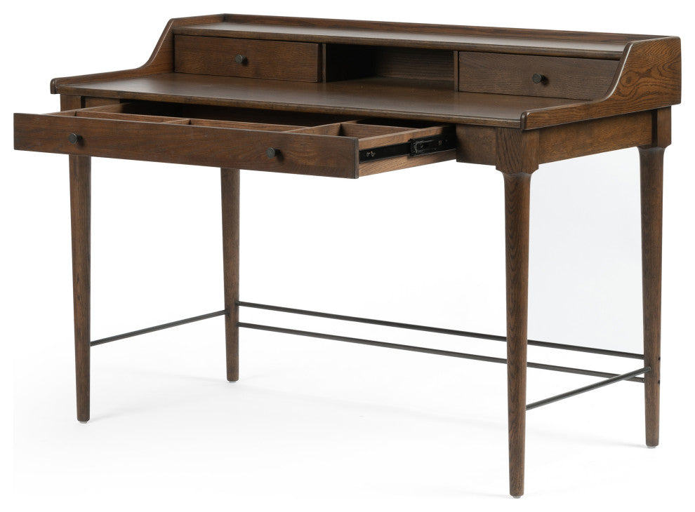 Moreau Writing Desk-Dark Toasted Oak