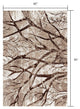 7"x9" Ivory Modern Uneven Lattice Area Rug
