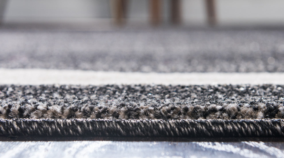 Unique Loom Black Del Mar Maria 5' 0 x 8' 0 Area Rug