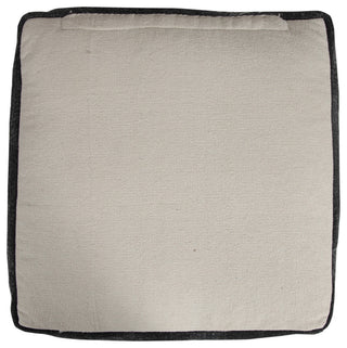 Textured Solid Chevron Stripe Pouf Ottoman