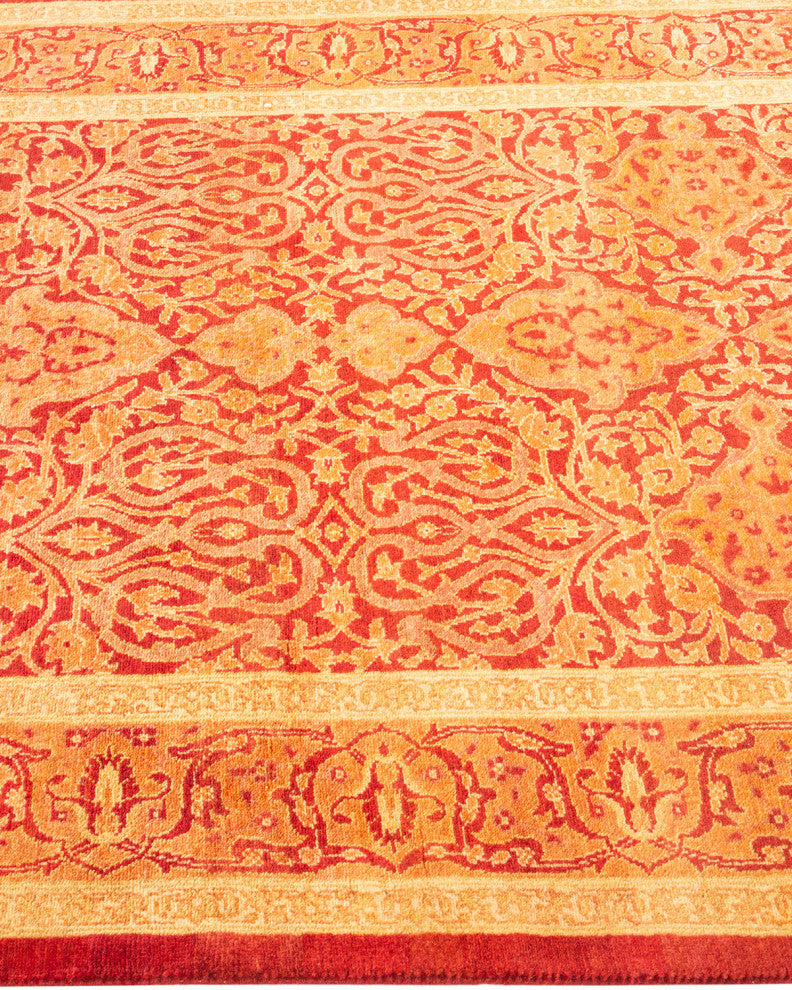 Mogul, One-of-a-Kind Hand-Knotted Area Rug Orange, 3'0"x9'1"