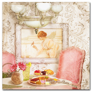 Tina Lavoie 'Hotel Regina Paris Tea Room' Canvas Art, 18" x 18"