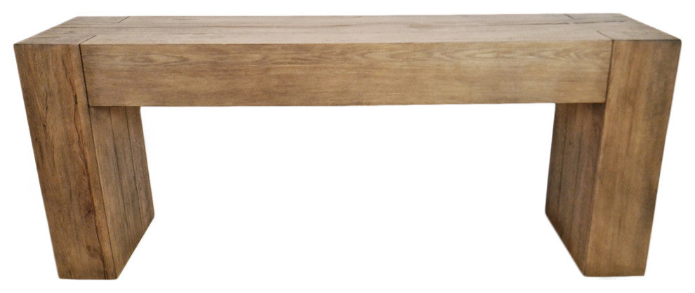 Natural Oak Beam Console Table