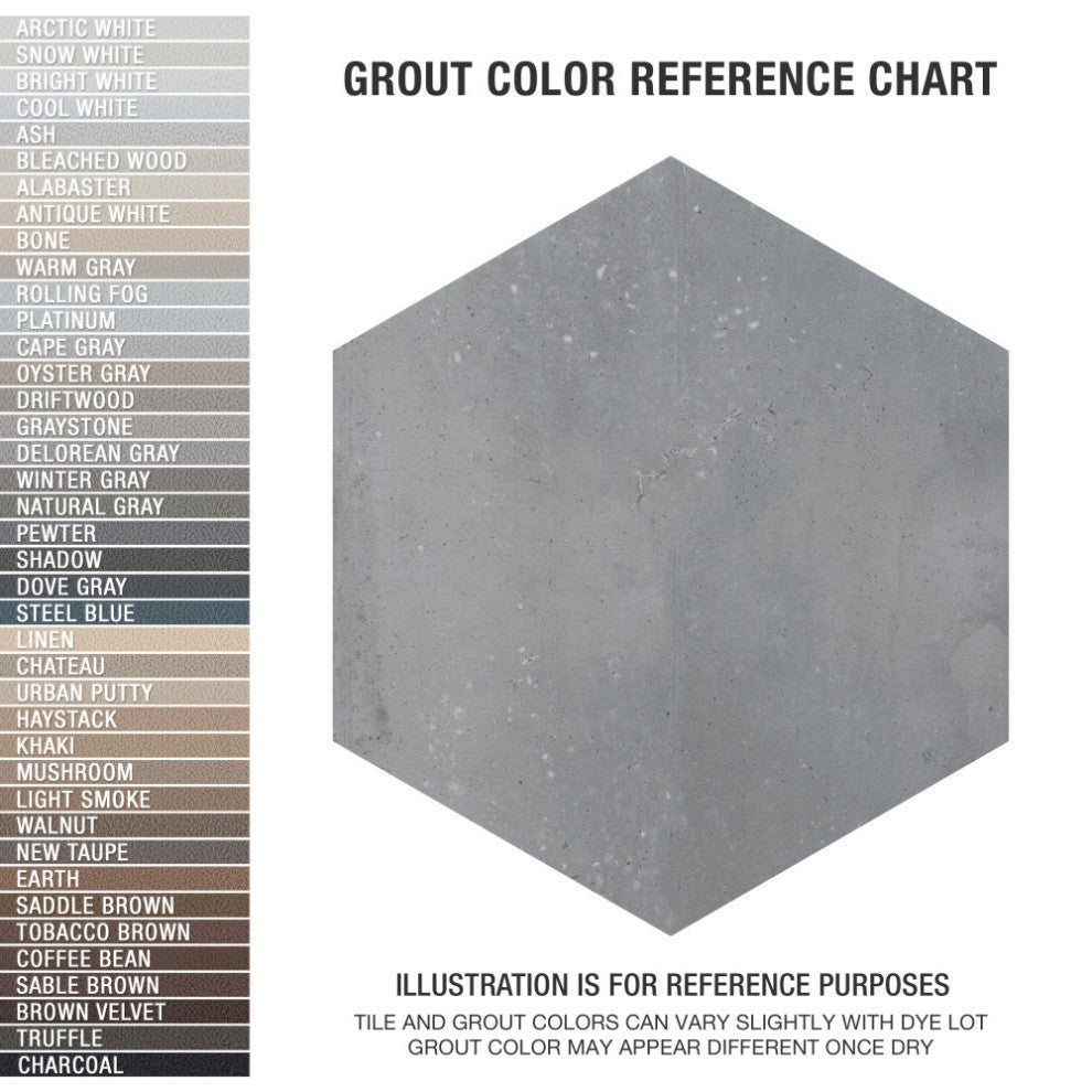 Recycle Hex Porcelain Floor and Wall Tile Sample