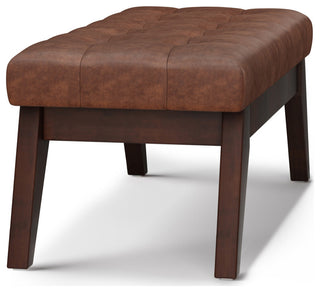 Draper Mid Century Tufted Ottoman Bench