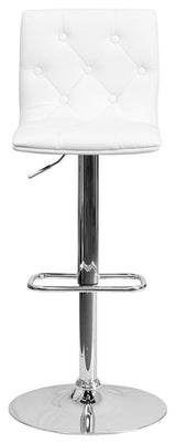 White Contemporary Barstool CH-112080-WH-GG