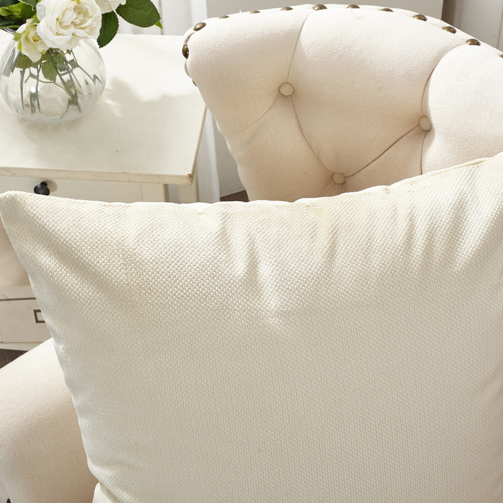 Milliken Plush Pillow Shell 2 Piece Set, Angora, 26" X 26"