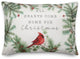 Hearts Come Home For Christmas 7 20x14 Spun Poly Pillow