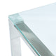 Stainless Steel and Glass Console Table