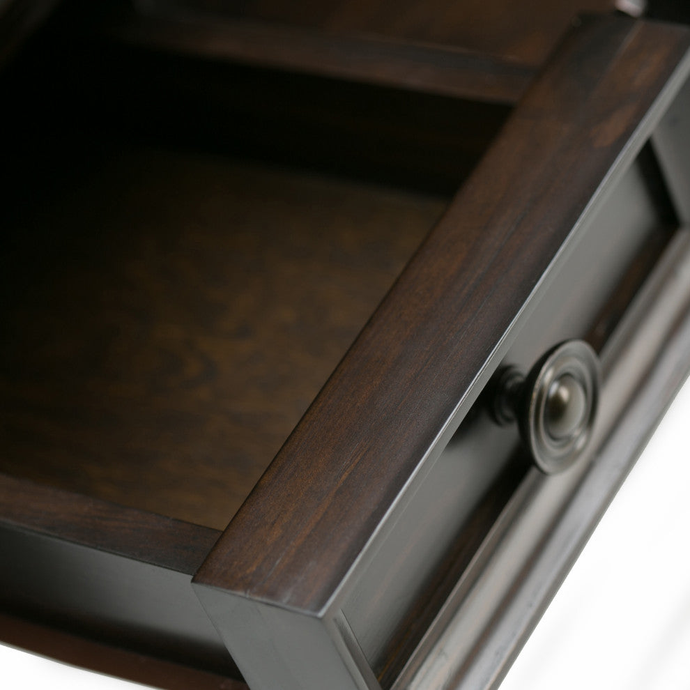 Amherst Solid Wood Desk, Hickory Brown