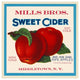 "Mills Bros. Sweet Cider" Digital Paper Print by Retrolabel, 38"x38"