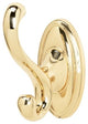 Alno Robe Hook in Polished Brass