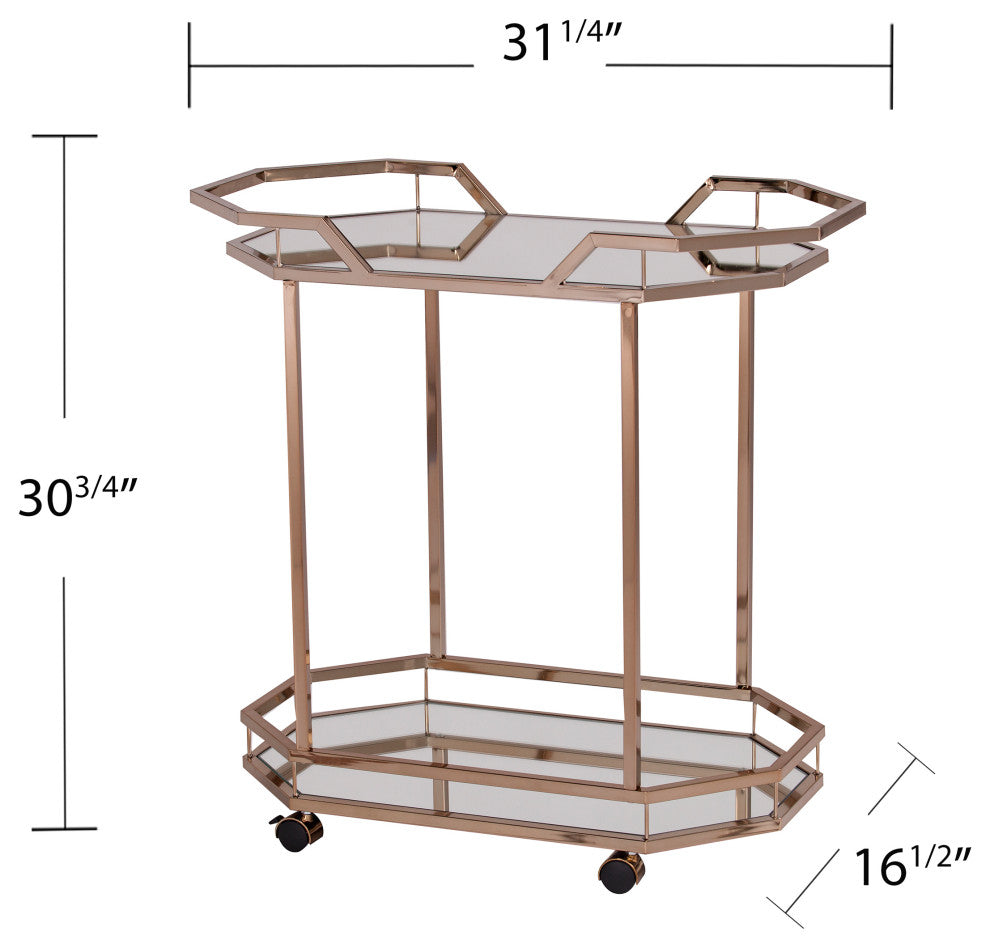 Morgan Art Deco Bar Cart