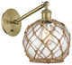 Innovations 317-1W-AB-G122-8RB 1-Light Sconce, Antique Brass
