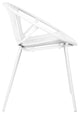 GDF Studio 7-Piece Outdoor Dining Set, Table & Stackable Chairs, White/Brown