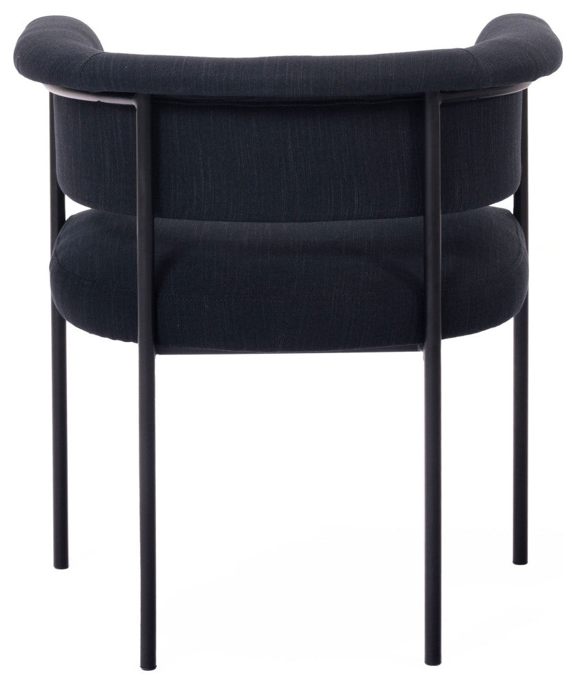 Taylor Performance Linen Dining Chair, Black