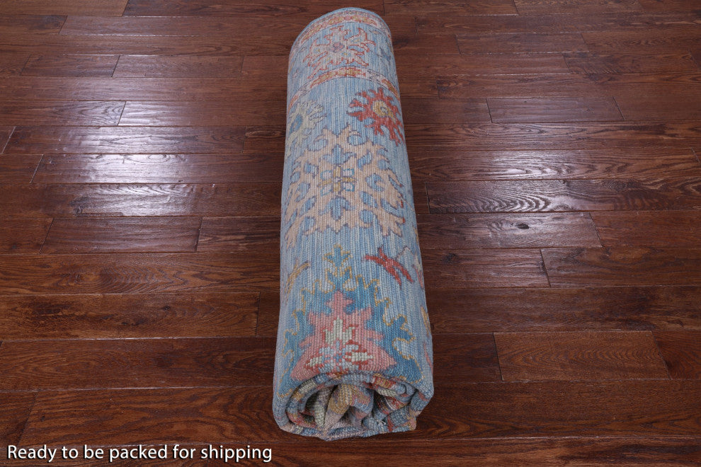 8' 5" X 10' 2" Turkish Oushak Hand Knotted Wool Rug - Q13328